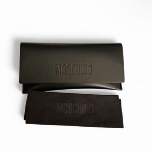 Moschino Leather sunglasses case